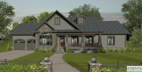 image of ranch house plan 9054